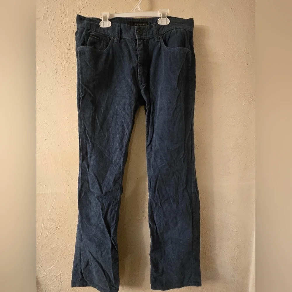 Calvin Klein Dark Blue Corduroy Pants